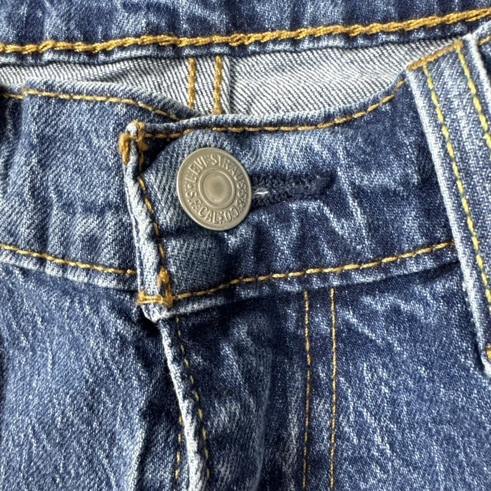 Levi's 505 Jeans Mens 36x29 Blue Regular Fit Straight Leg Medium Wash Stretch